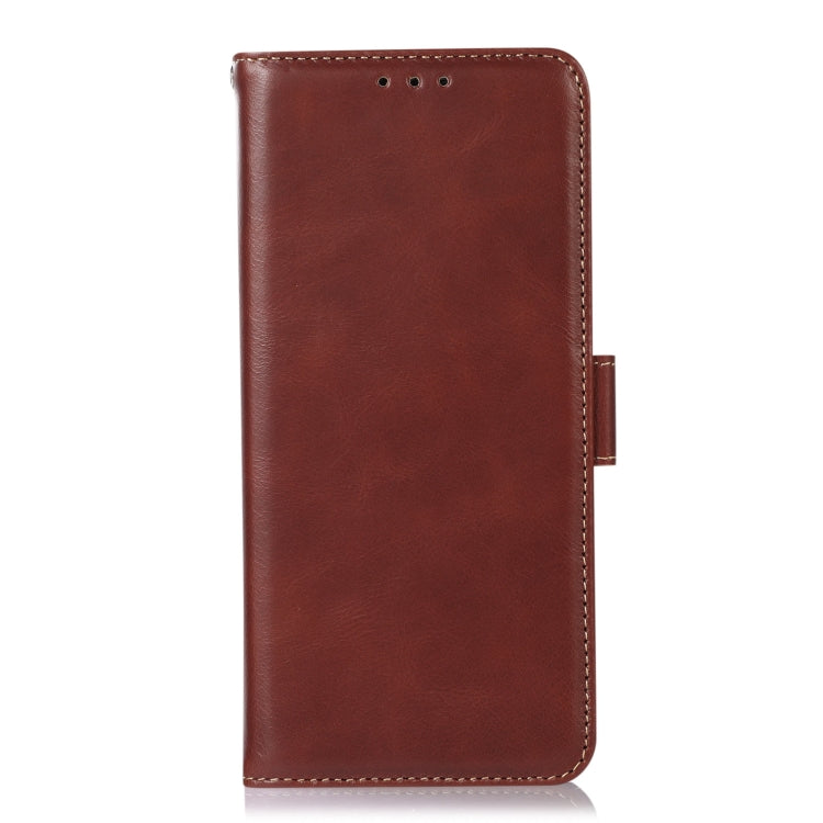 For Sony Xperia 5 V Crazy Horse Top Layer Cowhide Leather Phone Case(Brown) - Sony Cases by buy2fix | Online Shopping UK | buy2fix