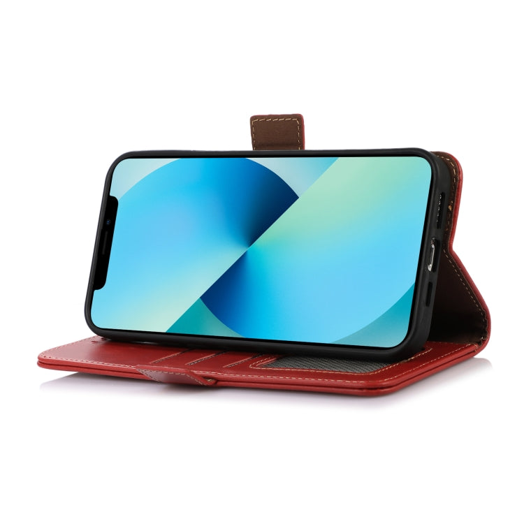 For Sony Xperia 5 V Crazy Horse Top Layer Cowhide Leather Phone Case(Red) - Sony Cases by buy2fix | Online Shopping UK | buy2fix