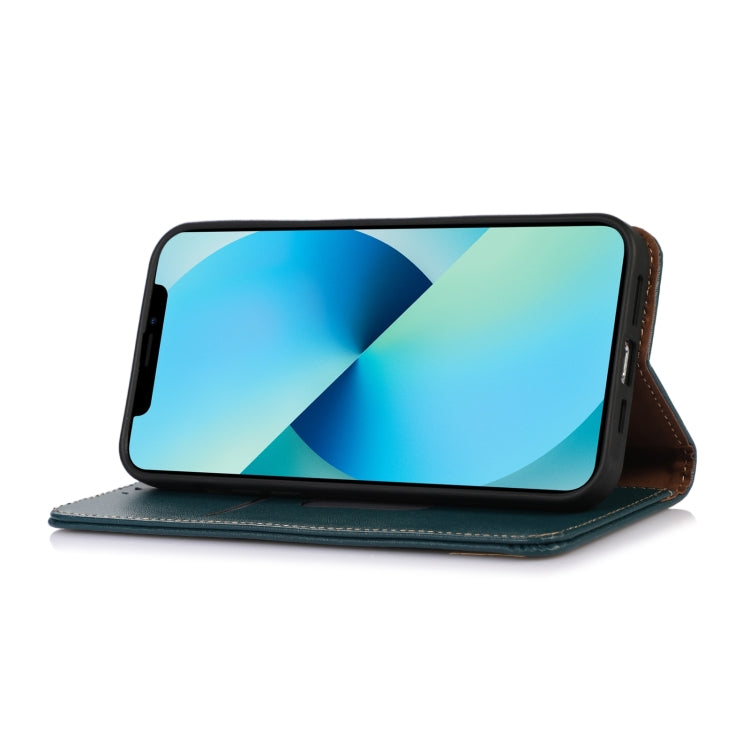 For Sony Xperia 1 VI KHAZNEH Nappa Top Layer Cowhide Leather Phone Case(Green) - Sony Cases by buy2fix | Online Shopping UK | buy2fix