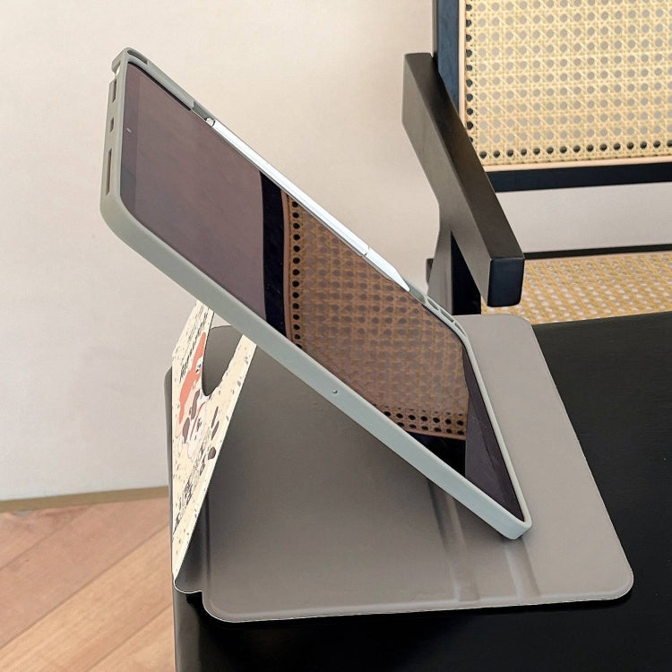 For iPad Air 11 2025 / 2024 Painted Magnetic Split Leather Tablet Case(Puppy) - iPad Pro 11 (2022/2021) Cases by buy2fix | Online Shopping UK | buy2fix