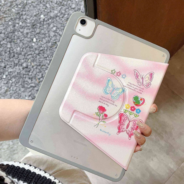 For iPad Air 11 2025 / 2024 Painted Magnetic Split Leather Tablet Case(Butterflies) - iPad Pro 11 (2022/2021) Cases by buy2fix | Online Shopping UK | buy2fix