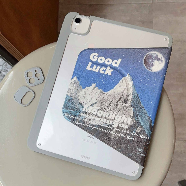 For iPad 2025 / 2022 Painted Magnetic Split Leather Tablet Case(Mountain Moon) - iPad 2025 / 2022 Cases by buy2fix | Online Shopping UK | buy2fix