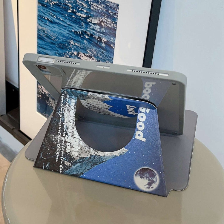 For iPad 2025 / 2022 Painted Magnetic Split Leather Tablet Case(Mountain Moon) - iPad 2025 / 2022 Cases by buy2fix | Online Shopping UK | buy2fix