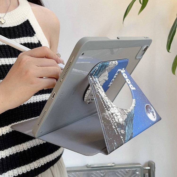 For iPad 2025 / 2022 Painted Magnetic Split Leather Tablet Case(Mountain Moon) - iPad 2025 / 2022 Cases by buy2fix | Online Shopping UK | buy2fix