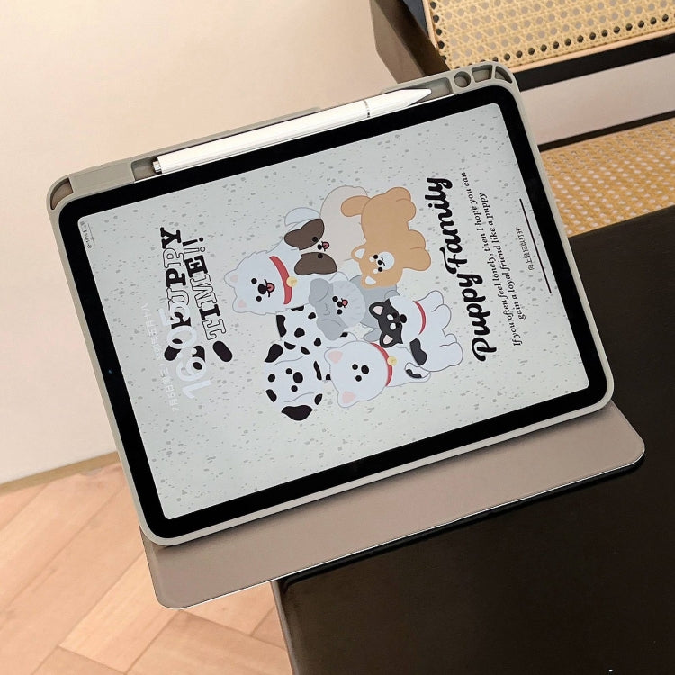 For iPad 10.2 2021 / 2020 / 10.5 Painted Magnetic Split Leather Tablet Case(Puppy) - iPad 10.2 Cases by buy2fix | Online Shopping UK | buy2fix