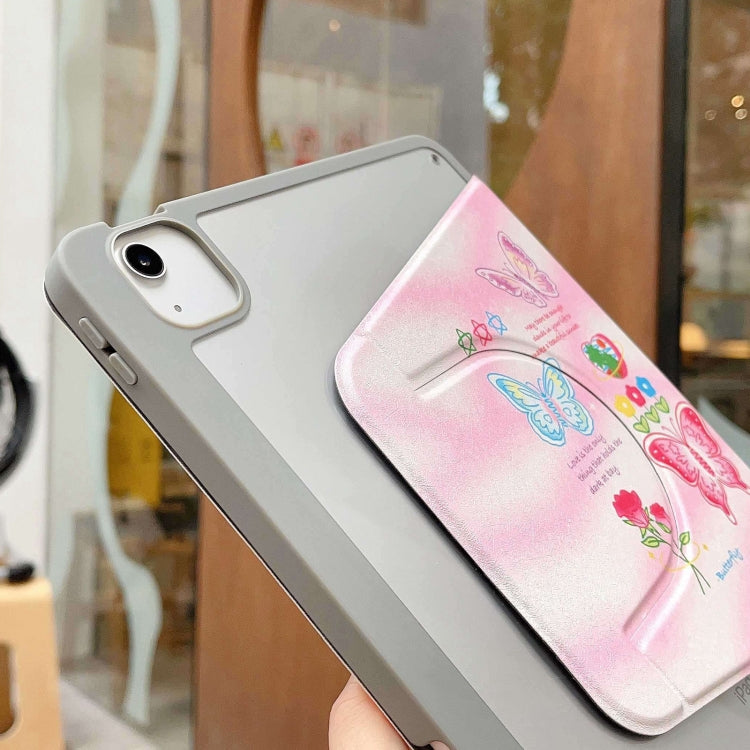 For iPad 10.2 2021 / 2020 / 10.5 Painted Magnetic Split Leather Tablet Case(Butterflies) - iPad 10.2 Cases by buy2fix | Online Shopping UK | buy2fix