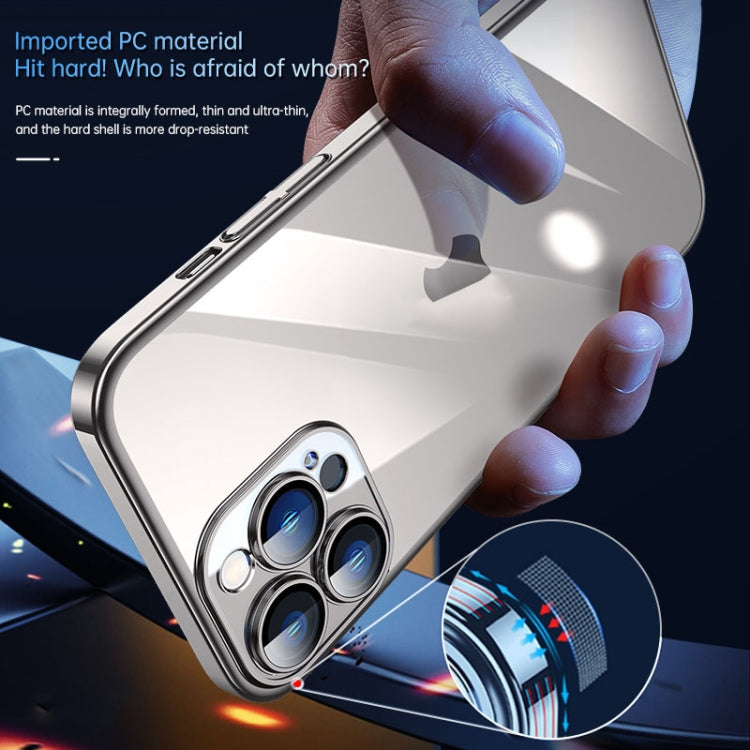 For iPhone 15 Pro Max SULADA JINGJIA Series Lens Protector PC Phone Case(Titanium Grey) by SULADA