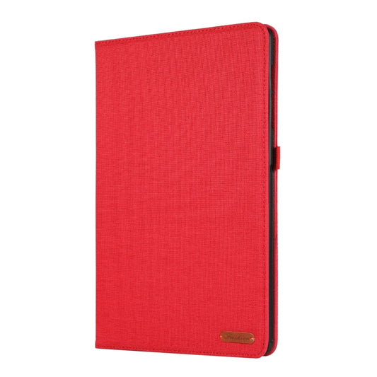 For Samsung Galaxy Tab S9+ / S10+ Fabric Texture Horizontal Flip Leather Tablet Case(Red) by buy2fix