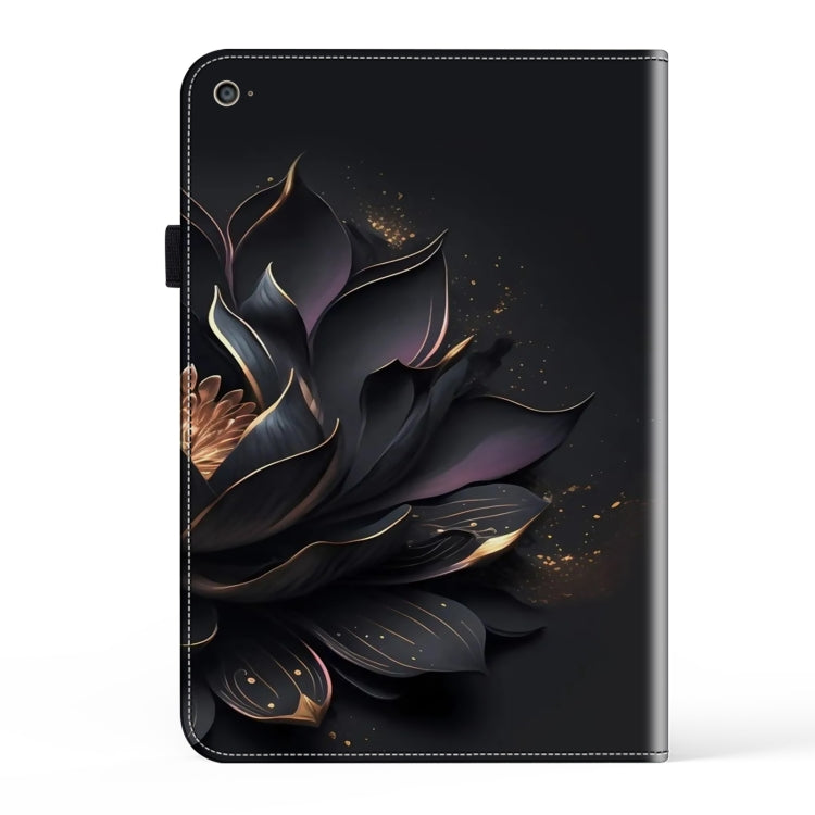 For iPad Air / Air 2 / 9.7 2017 / 2018 Crystal Texture Painted Leather Tablet Case(Purple Lotus) - iPad 9.7 (2018) & (2017) Cases by buy2fix | Online Shopping UK | buy2fix