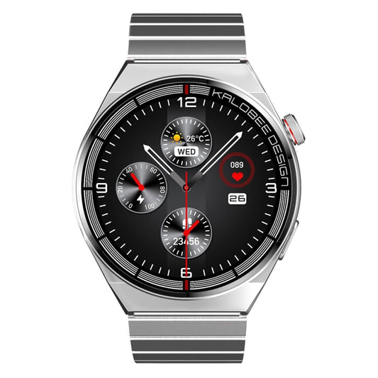 1.3 inch Bamboo Steel Band IP68 Waterproof Smart Watch Support Bluetooth Call(Silver) - Smart Watches by buy2fix | Online Shopping UK | buy2fix