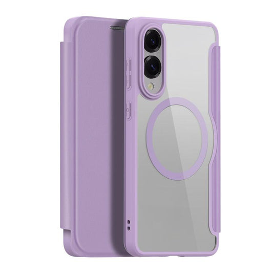 For Samsung Galaxy S25 Edge 5G DUX DUCIS Skin X Pro Series Magsafe PC + TPU Phone Leather Case(Purple) - Galaxy S25 Edge 5G Cases by DUX DUCIS | Online Shopping UK | buy2fix