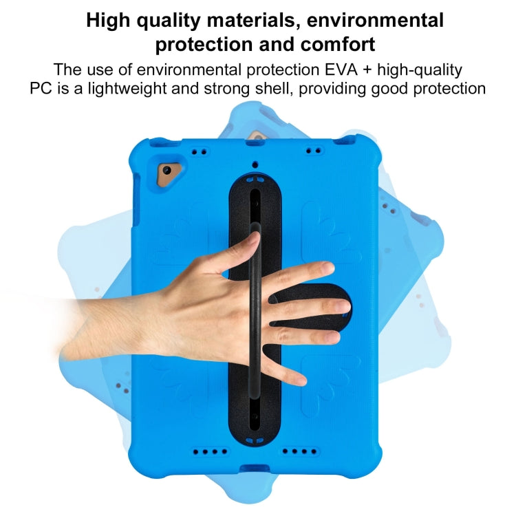 For iPad Air 2 / 9.7 2017 / 2018 Shield 360 Rotation Handle EVA Shockproof PC Tablet Case(Blue Black) - iPad 9.7 (2018) & (2017) Cases by buy2fix | Online Shopping UK | buy2fix
