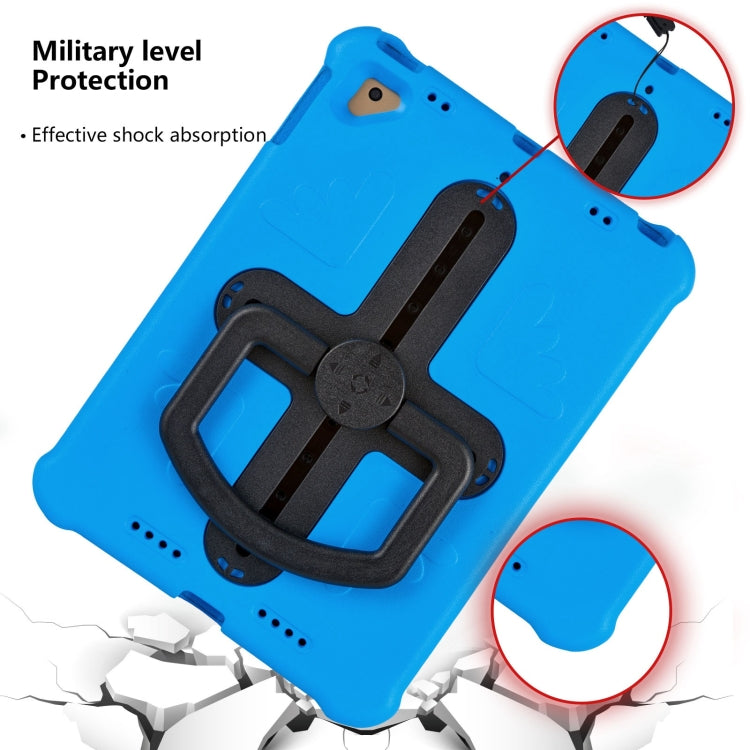 For iPad Air 2 / 9.7 2017 / 2018 Shield 360 Rotation Handle EVA Shockproof PC Tablet Case(Blue Black) - iPad 9.7 (2018) & (2017) Cases by buy2fix | Online Shopping UK | buy2fix