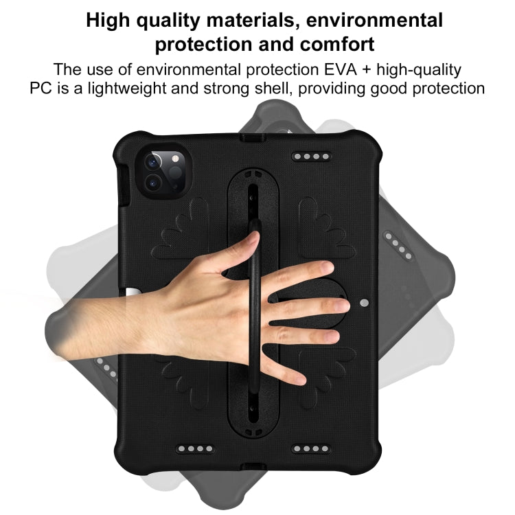 For iPad Air 11 2024 / 2025 Shield 360 Rotation Handle EVA Shockproof PC Tablet Case(Black) - iPad Air 11 2025 / 2024 Cases by buy2fix | Online Shopping UK | buy2fix