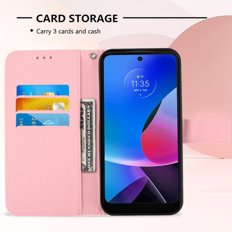 For Motorola Moto G Play 4G 2024 3D Painting Horizontal Flip Leather Phone Case(Flower) by buy2fix