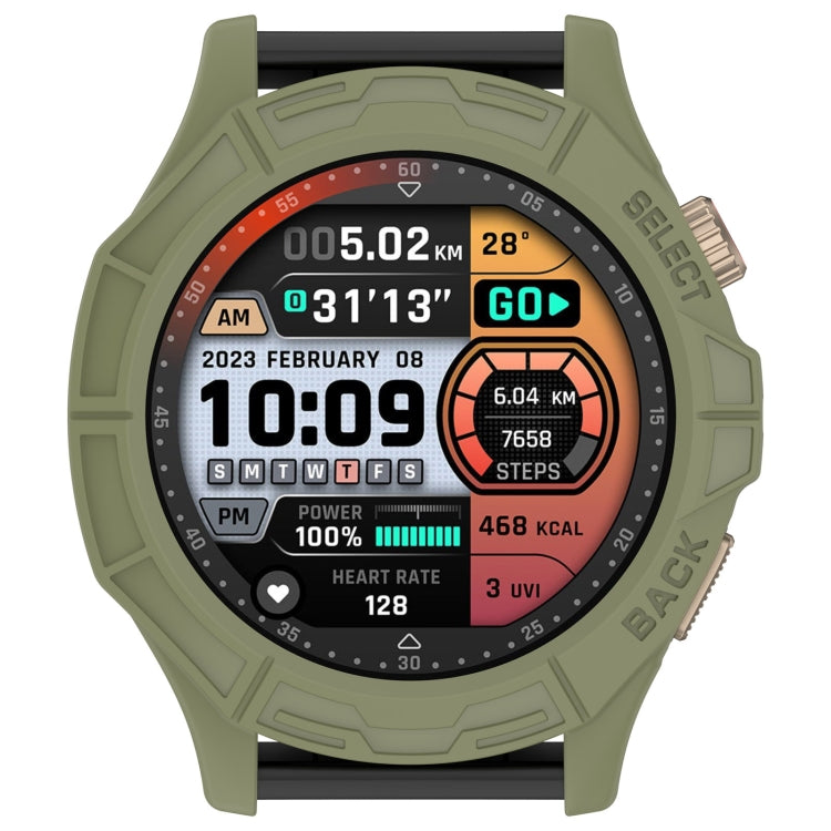 For Amazfit Cheetah / Cheetah Pro Armor Hollow Watch Protective Case(Jungle Green) - Watch Cases by buy2fix | Online Shopping UK | buy2fix