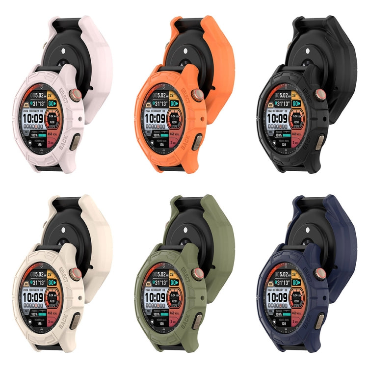 For Amazfit Cheetah / Cheetah Pro Armor Hollow Watch Protective Case(Light Pink) - Watch Cases by buy2fix | Online Shopping UK | buy2fix