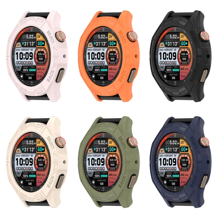 For Amazfit Cheetah / Cheetah Pro Armor Hollow Watch Protective Case(Light Pink) - Watch Cases by buy2fix | Online Shopping UK | buy2fix