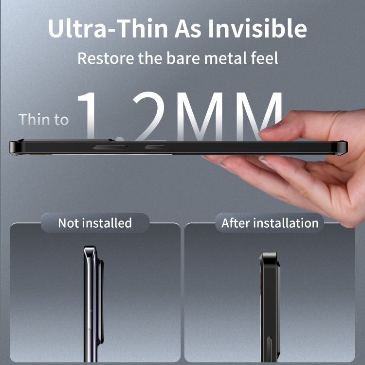 For Xiaomi Redmi K60 Ultra / 13T / 13T Pro Aromatherapy Magnetic Metal Phone Case(Black) - Xiaomi Cases by buy2fix | Online Shopping UK | buy2fix
