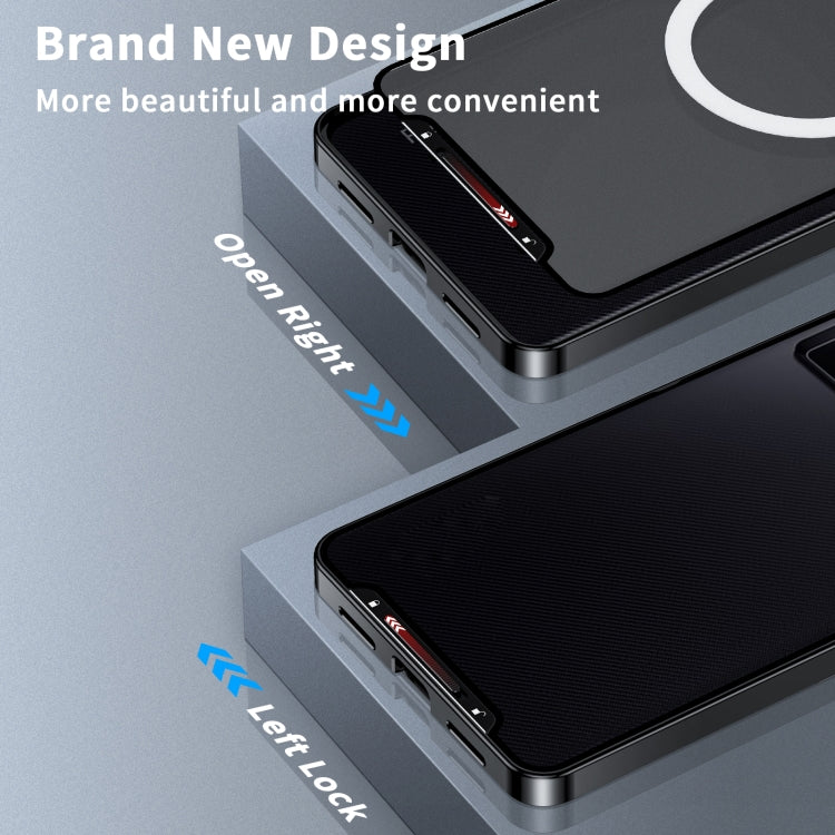 For Xiaomi Redmi K60 Ultra / 13T / 13T Pro Aromatherapy Magnetic Metal Phone Case(Black) - Xiaomi Cases by buy2fix | Online Shopping UK | buy2fix