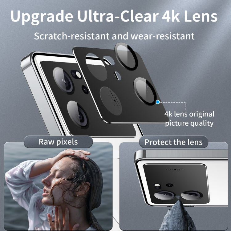 For Xiaomi Redmi K60 Ultra / 13T / 13T Pro Aromatherapy Magnetic Metal Phone Case(Silver) - Xiaomi Cases by buy2fix | Online Shopping UK | buy2fix