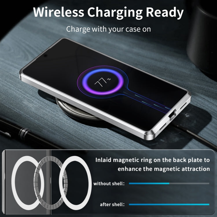 For Xiaomi 14 Aromatherapy Magnetic Metal Phone Case(Silver) by buy2fix