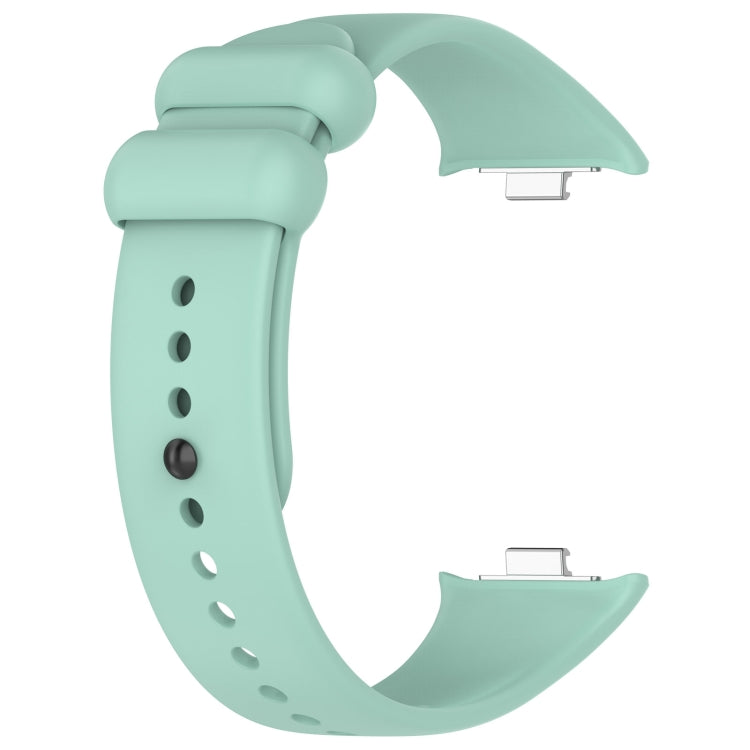 For Xiaomi Smart Band 9 Pro / 8 Pro Solid Color Black Buckle Silicone Watch Band(Teal) - Watch Bands by buy2fix | Online Shopping UK | buy2fix