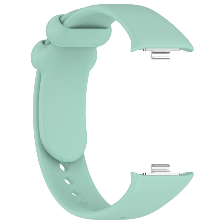 For Xiaomi Smart Band 9 Pro / 8 Pro Solid Color Black Buckle Silicone Watch Band(Teal) - Watch Bands by buy2fix | Online Shopping UK | buy2fix