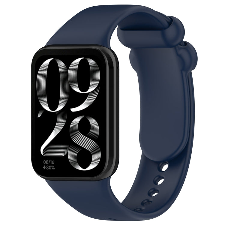 For Xiaomi Smart Band 9 Pro / 8 Pro Solid Color Black Buckle Silicone Watch Band(Midnight Blue) - Watch Bands by buy2fix | Online Shopping UK | buy2fix