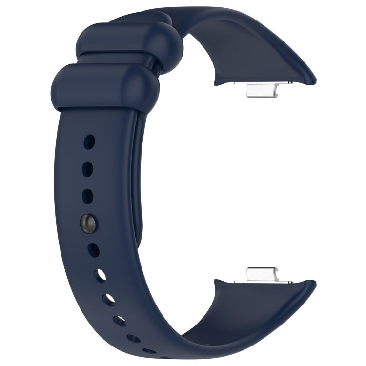 For Xiaomi Smart Band 9 Pro / 8 Pro Solid Color Black Buckle Silicone Watch Band(Midnight Blue) - Watch Bands by buy2fix | Online Shopping UK | buy2fix