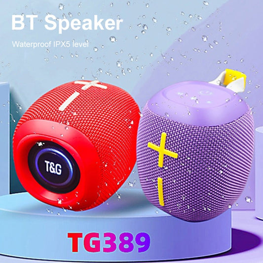 T&G TG-389 Portable Outdoor IPX5 Waterproof Wireless Bluetooth Speaker(Black) - Waterproof Speaker by T&G | Online Shopping UK | buy2fix