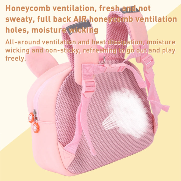 Children Cute Cartoon Anti-Lost Kindergarten School Bag(Pink Rabbit Large) - Double-shoulder Bags by buy2fix | Online Shopping UK | buy2fix