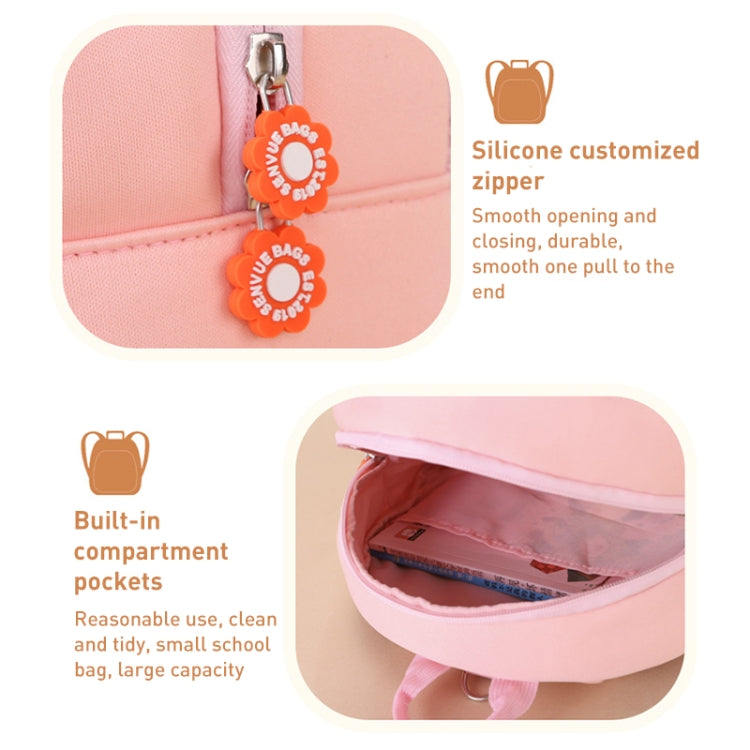 Children Cute Cartoon Anti-Lost Kindergarten School Bag(Pink Rabbit Large) - Double-shoulder Bags by buy2fix | Online Shopping UK | buy2fix