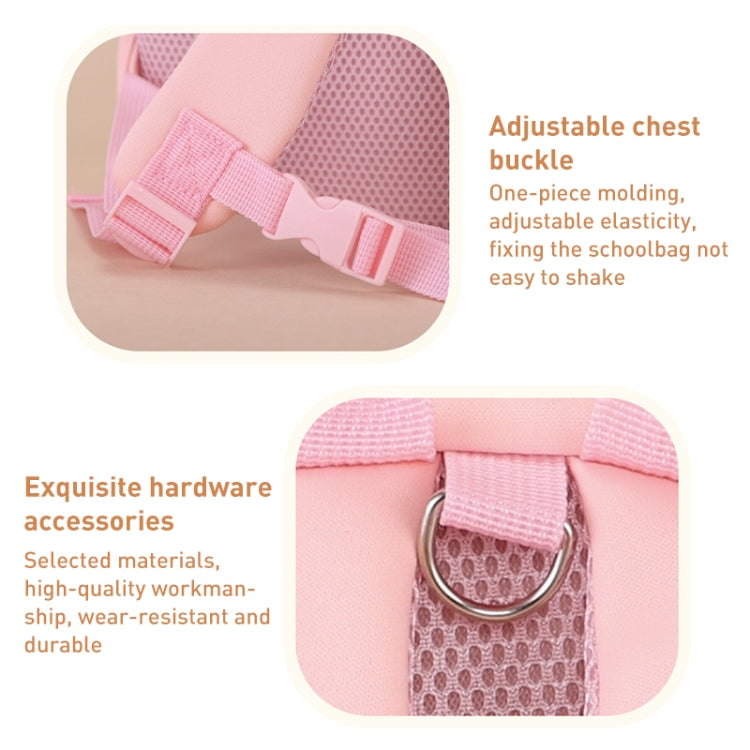 Children Cute Cartoon Anti-Lost Kindergarten School Bag(Pink Apple Medium) - Double-shoulder Bags by buy2fix | Online Shopping UK | buy2fix