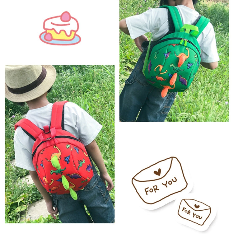 Children Dinosaur Cartoon Anti-Lost Backpack(Pink) - Double-shoulder Bags by buy2fix | Online Shopping UK | buy2fix