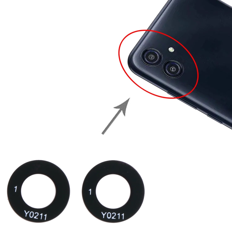 For Samsung Galaxy M04 SM-M045F 10set Back Camera Lens - Camera Series by buy2fix | Online Shopping UK | buy2fix
