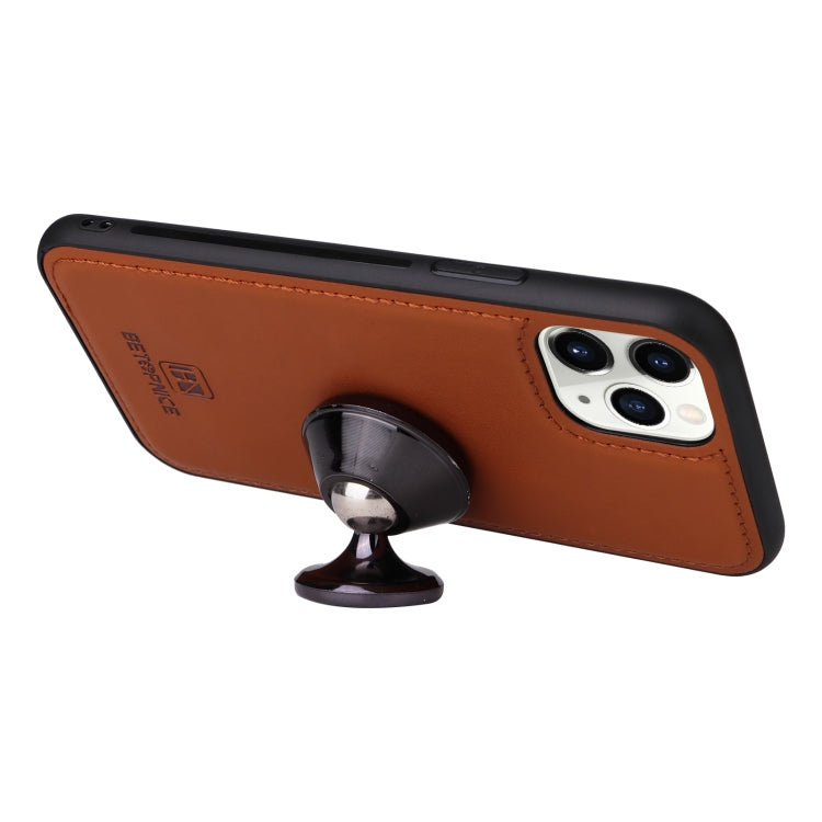For iPhone 11 Pro BETOPNICE BN-005 2 in 1 Detachable Imitate Genuine Leather Phone Case(Brown) - iPhone 11 Pro Cases by BETOPNICE | Online Shopping UK | buy2fix