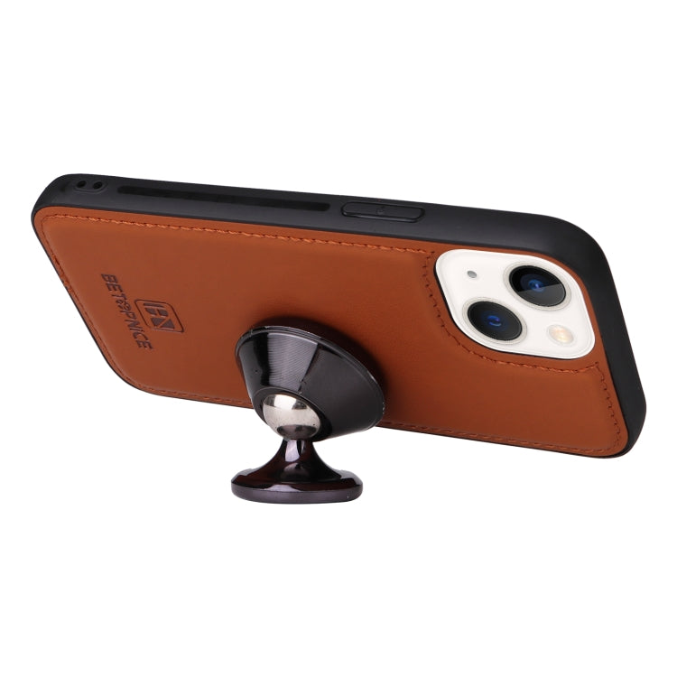 For iPhone 13 mini BETOPNICE BN-005 2 in 1 Detachable Imitate Genuine Leather Phone Case(Brown) - iPhone 13 mini Cases by BETOPNICE | Online Shopping UK | buy2fix