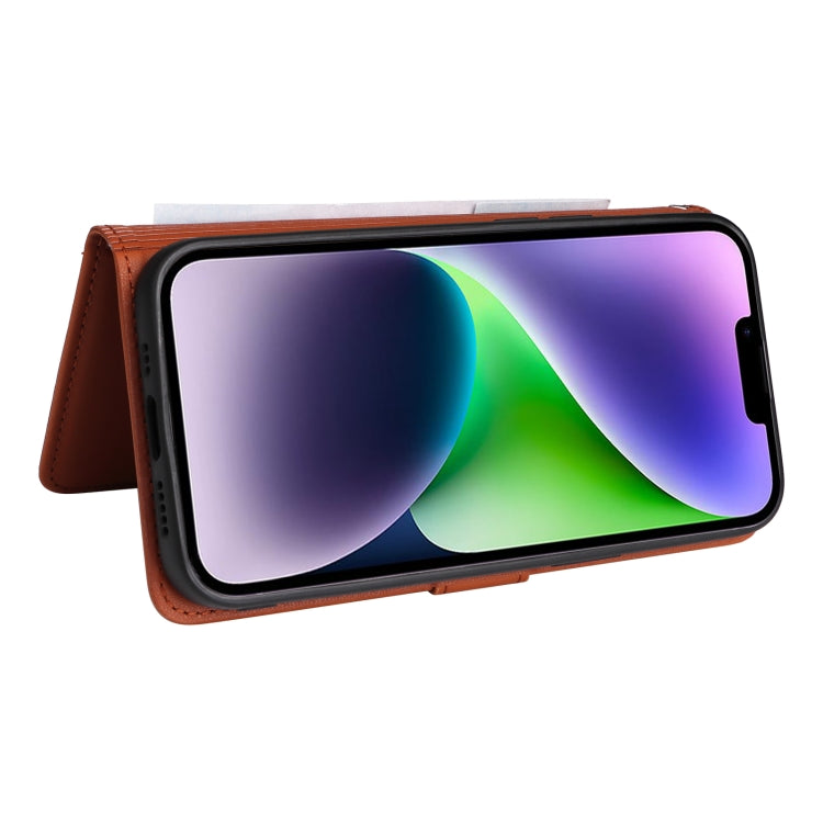 For iPhone 14 Plus BETOPNICE BN-005 2 in 1 Detachable Imitate Genuine Leather Phone Case(Brown) - iPhone 14 Plus Cases by BETOPNICE | Online Shopping UK | buy2fix