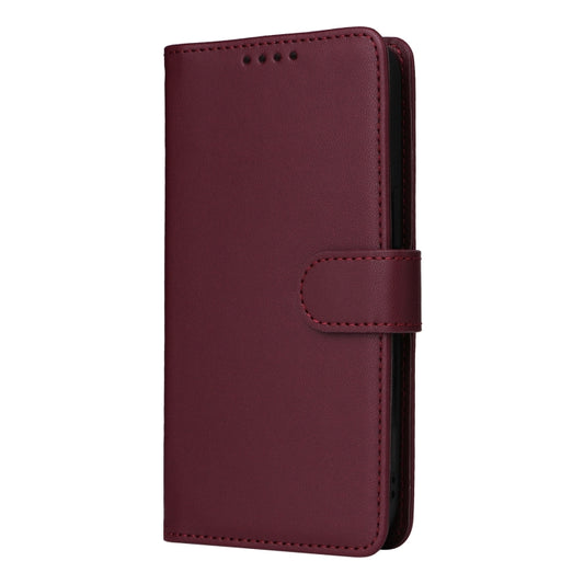For iPhone 15 BETOPNICE BN-005 2 in 1 Detachable Imitate Genuine Leather Phone Case(Wine Red) - iPhone 15 Cases by BETOPNICE | Online Shopping UK | buy2fix