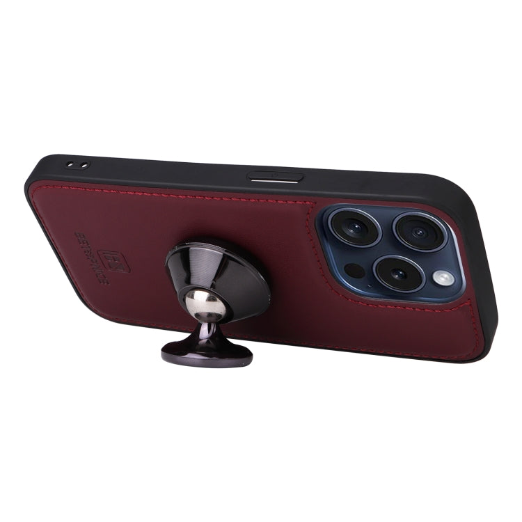 For iPhone 15 Pro BETOPNICE BN-005 2 in 1 Detachable Imitate Genuine Leather Phone Case(Wine Red) - iPhone 15 Pro Cases by BETOPNICE | Online Shopping UK | buy2fix