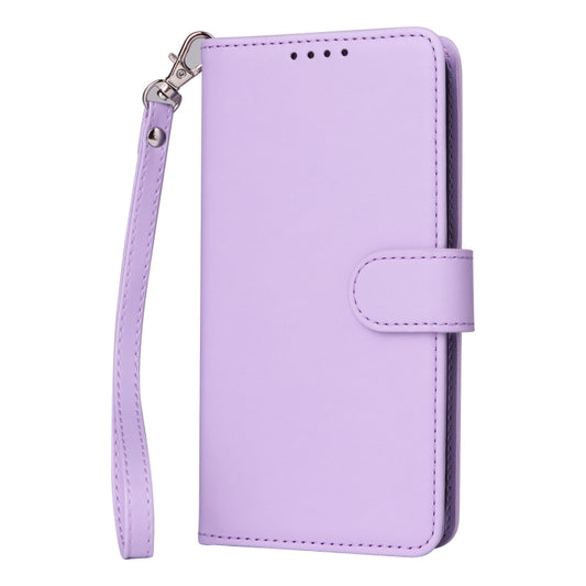 For iPhone 16 Plus BETOPNICE BN-005 2 in 1 Detachable Imitate Genuine Leather Phone Case(Light Purple) by BETOPNICE
