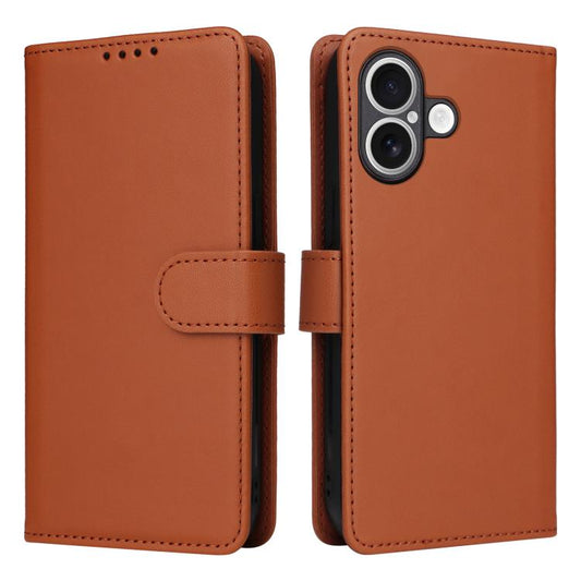 For iPhone 17 BETOPNICE BN-005 2 in 1 Detachable Imitate Genuine Leather Phone Case(Brown) - iPhone 17 Cases by BETOPNICE | Online Shopping UK | buy2fix