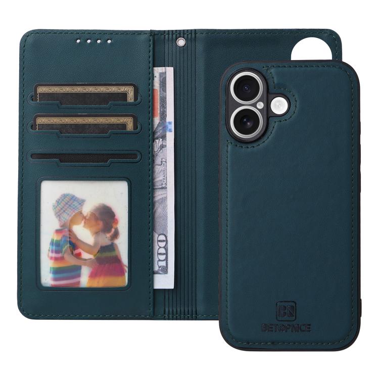 For iPhone 17 BETOPNICE BN-005 2 in 1 Detachable Imitate Genuine Leather Phone Case(Blue) - iPhone 17 Cases by BETOPNICE | Online Shopping UK | buy2fix