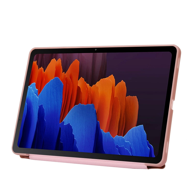 For Samsung Galaxy Tab S10 FE / S9 Deformation Silicone Leather Tablet Case(Gold) - Galaxy Tab S9 Cases by buy2fix | Online Shopping UK | buy2fix