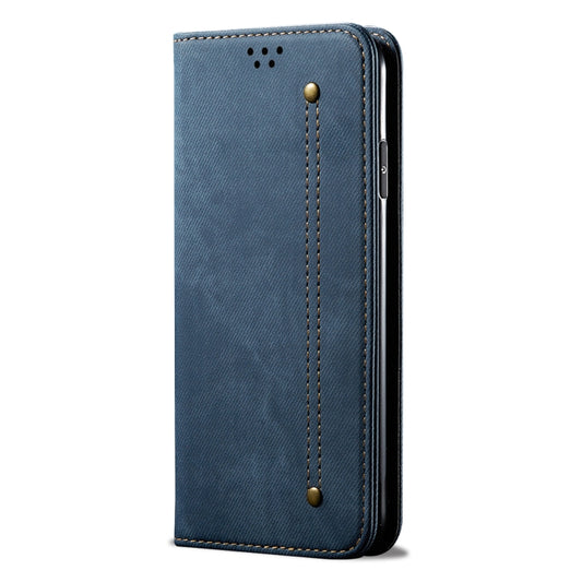For Xiaomi Redmi K70/K70 Pro Denim Texture Casual Style Horizontal Flip Leather Case(Blue) by buy2fix