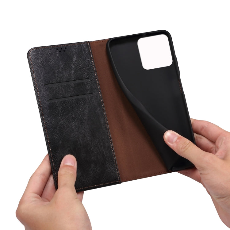 For Xiaomi Redmi K70/K70 Pro Oil Wax Crazy Horse Texture Leather Phone Case(Black) - Xiaomi Cases by buy2fix | Online Shopping UK | buy2fix