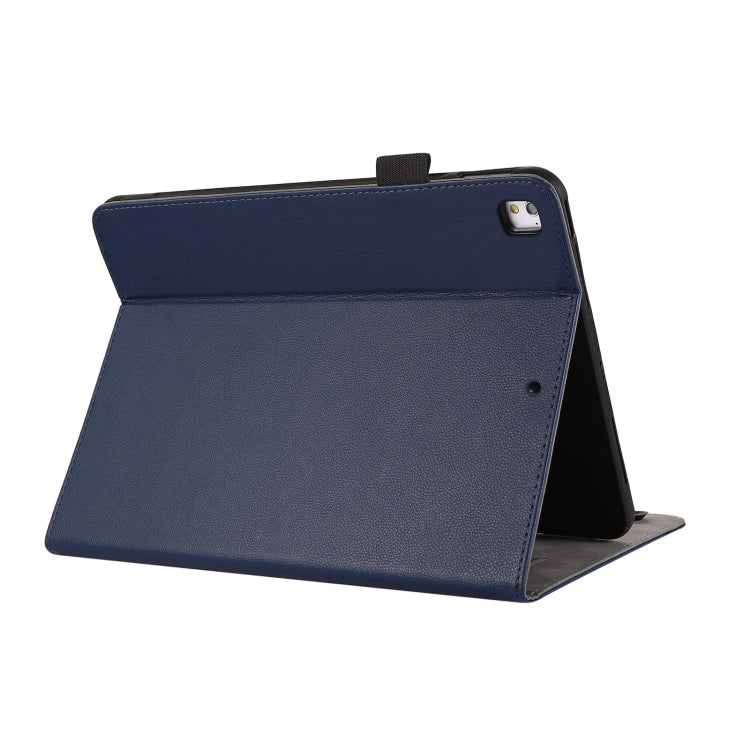 For iPad Air / Air 2 / 9.7 2017 / 2018 Litchi Texture Leather Sucker Tablet Case(Dark Blue) - iPad 9.7 (2018) & (2017) Cases by buy2fix | Online Shopping UK | buy2fix
