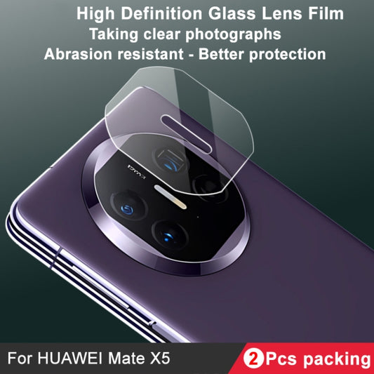 For Huawei Mate X5 2 PCS/Set IMAK HD Glass Rear Camera Lens Film by imak