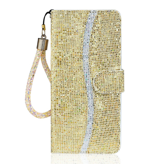 For iPhone 16 Pro Max Glitter Powder Filp Leather Phone Case(Gold) by buy2fix